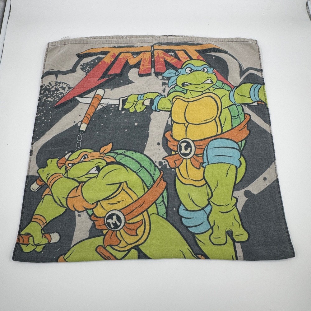 Vintage Teenage Mutant Ninja Turtles TMNT Beach Towel 28x52 Distressed Retro‎